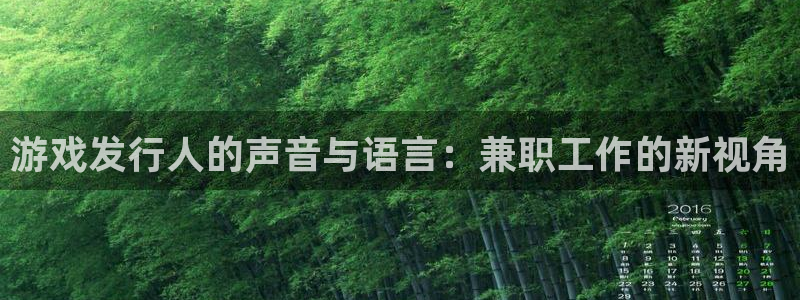 pp电子子出版社：游戏发行人的声音与语言：兼职工作的新视角